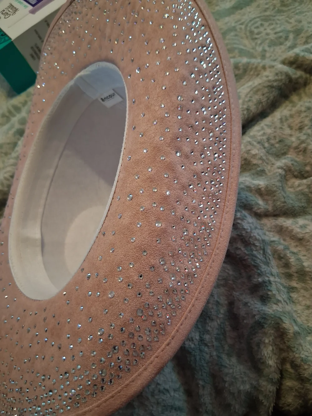 Studded Pink Women’s Velour Cowboy Hat
